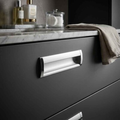 Nobel Bambu Alüminyum Gömme Kulp Mat Krom 224mm (DOG346) - Nobel