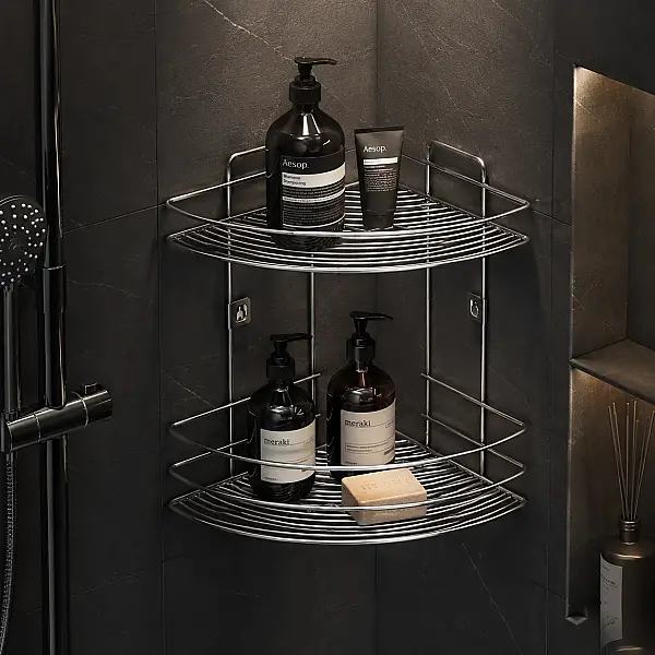 Domodek İkili Banyo Köşesi Raf (79410) - 1