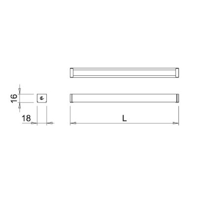 Domus Line Yüzey Alüminyum Led Profil - Kurt 15W 220-240Vac 50/60Hz Kb 900Mm F05 (DL 1326205N) - 3