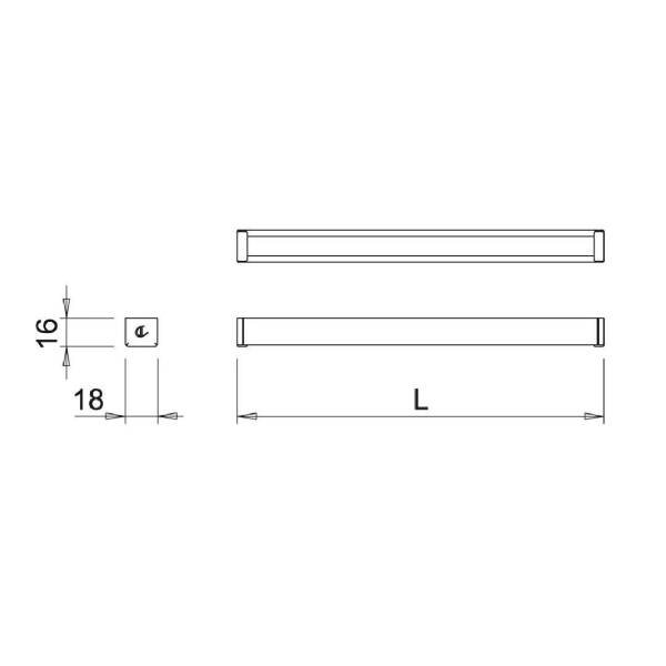 Domus Line Yüzey Alüminyum Led Profil - Kurt 15W 220-240Vac 50/60Hz Kb 900Mm F05 (DL 1326205N) - 3