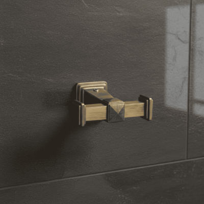 System Dorik İkili Askılık Antik Sarı Renk (BA1036 012 ABM) - System Banyo