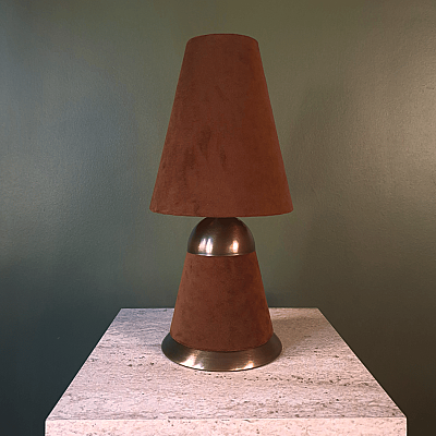 Double Mocha Copper Abajur - 3