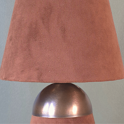 Double Mocha Copper Abajur - 4
