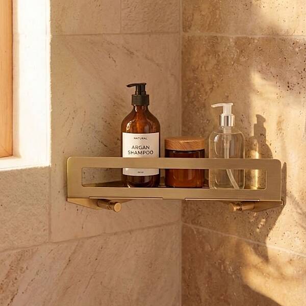 Duş Raf Sistemi Gold Branch Renk 21 cm (BA3008 043 GB) - 1