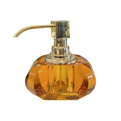 Decor Walther Tezgah Üstü Kristal Sıvı Sabunluk Gold/Amber Renk (A.1DW.KRSSP/OA) - 2