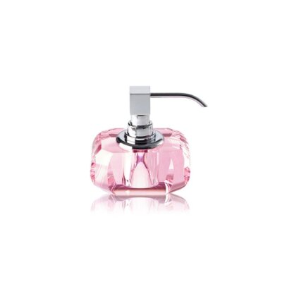 Decor Walther Tezgah Üstü Kristal Sıvı Sabunluk Krom/Pembe Renk (A.1DW.KRSSP/CRP) - 3