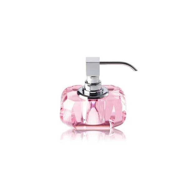 Decor Walther Tezgah Üstü Kristal Sıvı Sabunluk Krom/Pembe Renk (A.1DW.KRSSP/CRP) - 3