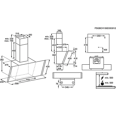Electrolux Ankastre Davlumbaz Beyaz 60cm (EFV60656OW) Teşhir Ürünü - 2