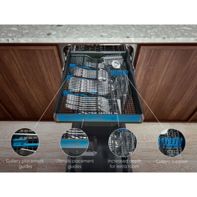 Electrolux Tam Ankastre SatelliteClean QuickSelect Inverter 8 Programlı Bulaşık Makinesi (EES48401L) - 4