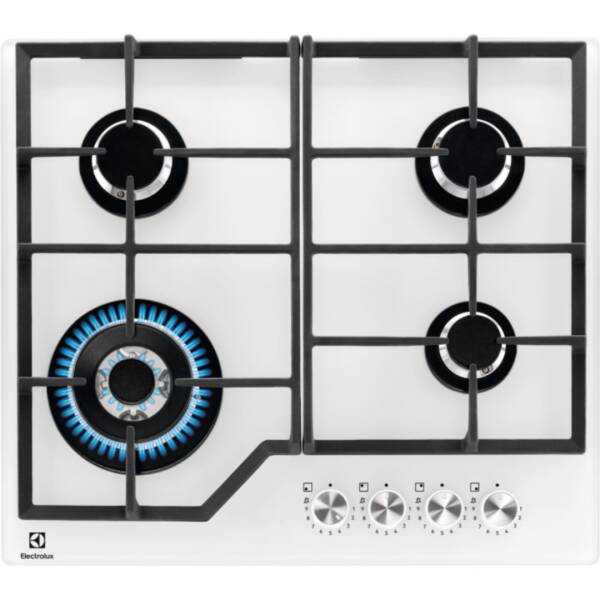 Electrolux COG Line Wok Gözlü Beyaz Cam Ankastre Ocak (KGG64362W) - 1