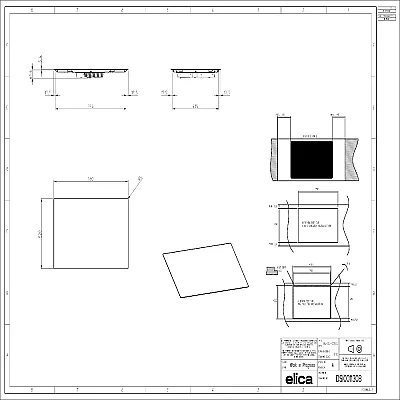 Elica Gömme Davlumbaz 72cm FOLD BL MAT/A/72 + Elica 80cm İndüksiyonlu Ocak PRIMIS 804 PLUS RAW (PRF0FPS80) - 7