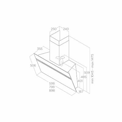 Elıca Strıpe Lux BL/A/60/LX 60 Cm (PRF0100990C) - Elica (1)