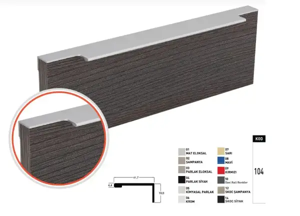 Entegre Kulp Özel Sipariş Renk ve Ölçülerde - 5
