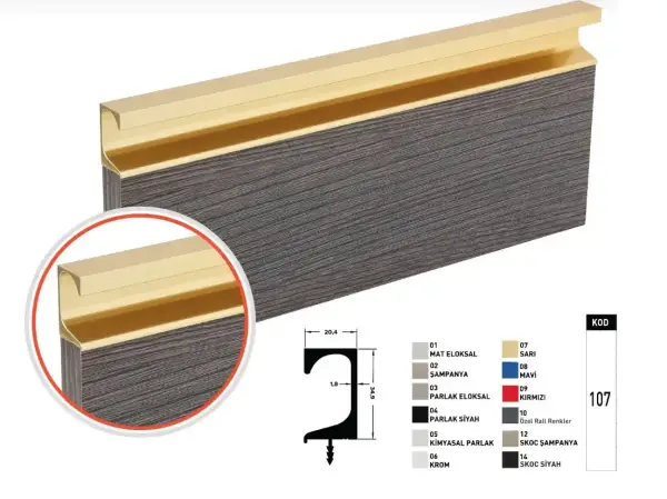 Entegre Kulp Özel Sipariş Renk ve Ölçülerde - 3