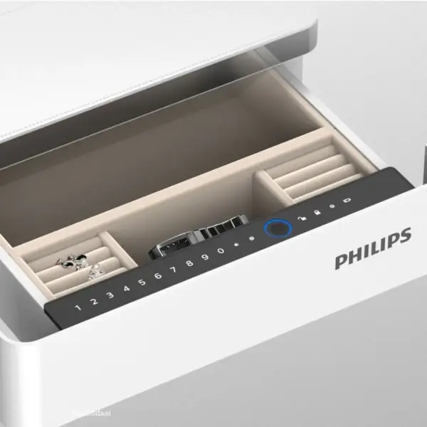 Philips SBX301 Akıllı Güvenlik Kasası 36Kg Beyaz Renk (EP.SBX.301.5PC.R011) - 3