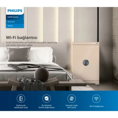 Philips SBX602 Akıllı Güvenlik Kasası 89Kg Gri Renk (EP.SBX.602.6CU.R005) - 3