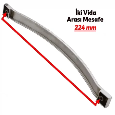 Fds Akasya Çizgili Mobilya Kulbu Krom 224mm Kulp (B-26-224-18) - 4