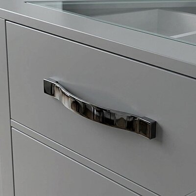 Fds Akasya Düz Mobilya Kulbu Krom Renk 160mm Kulp (B-25-160-18) - Fds