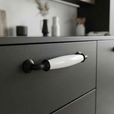 Fds F-398 Sude Polimer Beyaz Kulp Siyah Ayak 128mm (F-398-128-02) - Fds