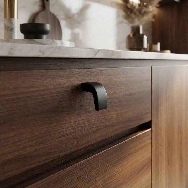 Fds Mobilya Kulbu Siyah Renk Düğme Kulp (F-658-S) - 1