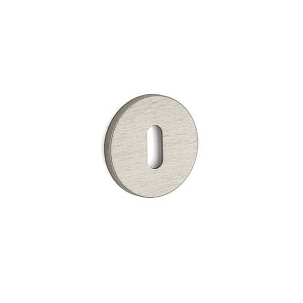 System Yuvarlak Oda Kapı Kolu Rozeti Fırçalı Saten Renk (RO22N ELX2) - 1