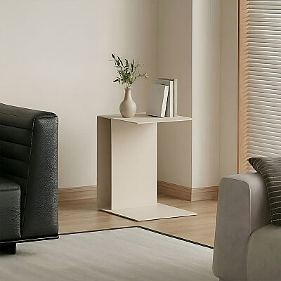 Fold Metal C Sehpa - Bej - Artepera