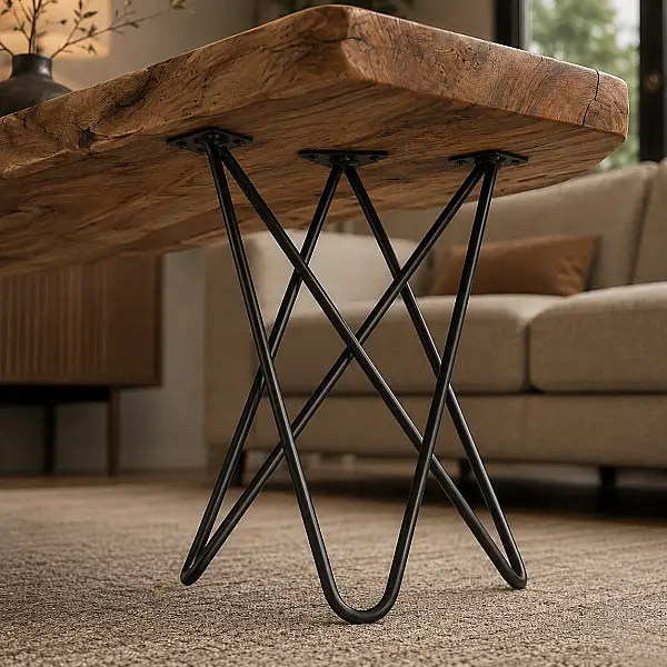 Formaks 41cm Tel Sehpa Ayak Mobilya Ayağı Siyah (K092-41-02) - 2