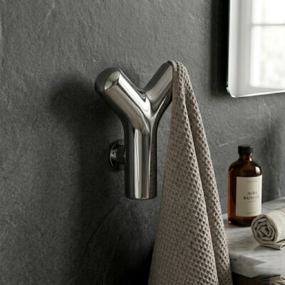 Gedy Gio İkili Bornoz Askısı Krom (A.1IBB.GI08/CR) - Gedy