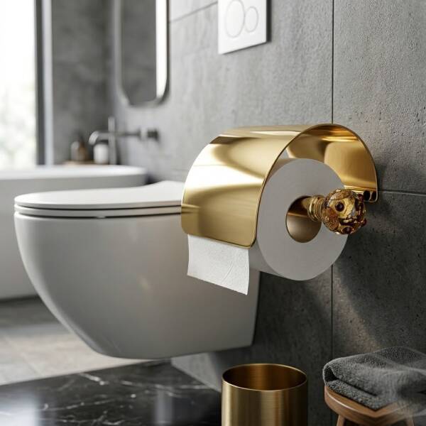 Gedy Murano Tuvalet Kağıtlık Altın (A.1IBB.MU11C/O) - 1