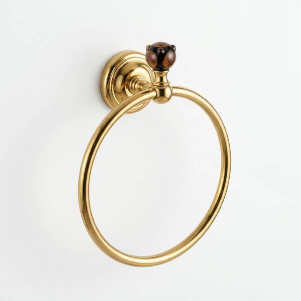 Gedy Murano Yuvarlak Havluluk Altın 18 cm (A.1IBB.MU07S/O) - 2