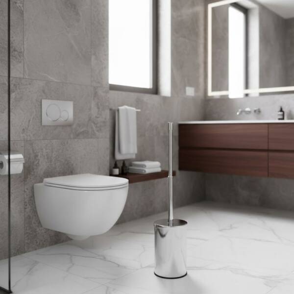 Gedy Omg Yerden Teleskobik Tuvalet Fırçalık Krom Renk (A.1NBL.70171) - 1