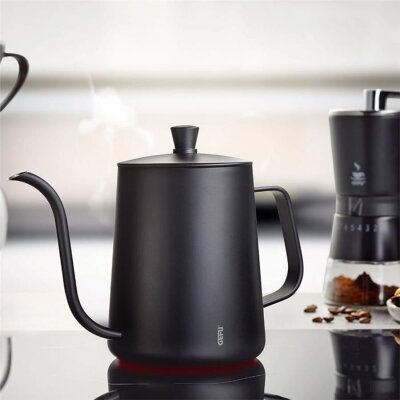 Gefu Cinero Yüksek Kaliteli Paslanmaz Çelik Kettle 500 Ml Siyah (GF 16055) - Gefu