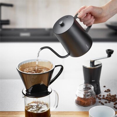 Gefu Cinero Yüksek Kaliteli Paslanmaz Çelik Kettle 500 Ml Siyah (GF 16055) - Gefu (1)
