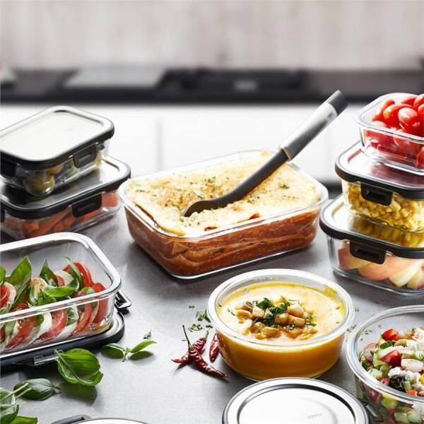 Gefu Milo Paslanmaz Çelik Kapaklı Gıda Saklama Kabı Dikdörtgen 600 ml (GF 12752) - 2