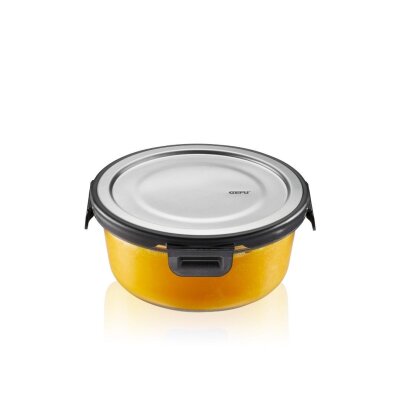 Gefu Milo Paslanmaz Çelik Kapaklı Gıda Saklama Kabı Yuvarlak 600 ml (GF 12748) - Gefu