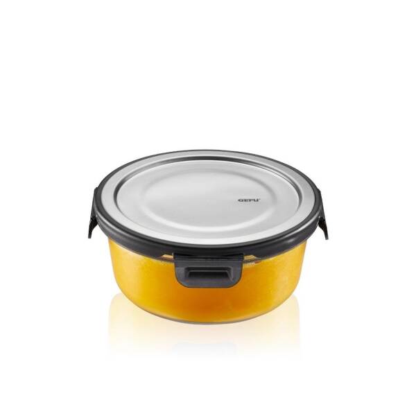 Gefu Milo Paslanmaz Çelik Kapaklı Gıda Saklama Kabı Yuvarlak 600 ml (GF 12748) - 1