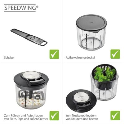 Gefu Speedwing Çoklu Kıyıcı Rondo 800 ml (GF 13600) - 3