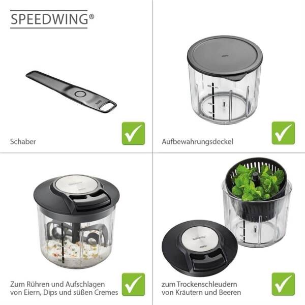 Gefu Speedwing Çoklu Kıyıcı Rondo 800 ml (GF 13600) - 3