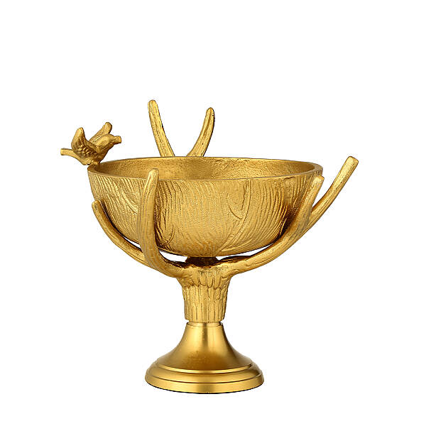 Gold Dekoratif Ayaklı Kase 30*30*30 cm (AK.IU0312) - 1