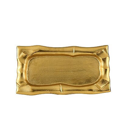 Gold Dekoratif Tepsi 40*21*3 cm (AK.IU0322) - Vitale (1)