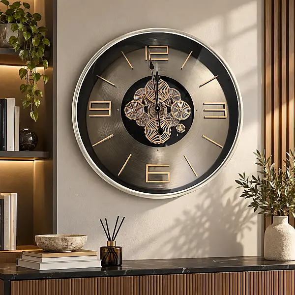 Gold Duvar Saati 59 cm (SFS-2606) - 1