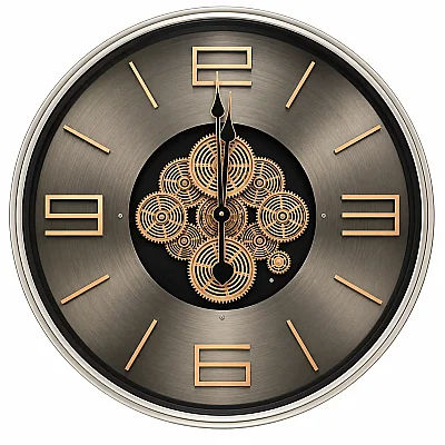 Gold Duvar Saati 59 cm (SFS-2606) - SESE (1)