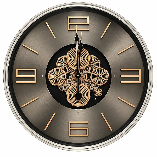 Gold Duvar Saati 59 cm (SFS-2606) - 2