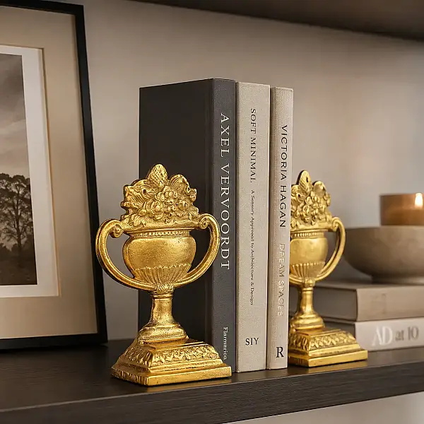 Gold Kupa Kitap Tutacağı 10*12*18 cm (AK.IV0178) - 3
