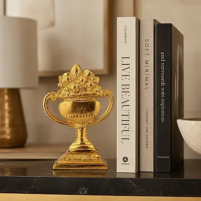 Gold Kupa Kitap Tutacağı 10*12*18 cm (AK.IV0178) - 4