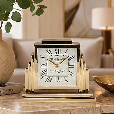 Gold Metal Kare Saat 9*26*20 cm (AK.IV0301) - 1