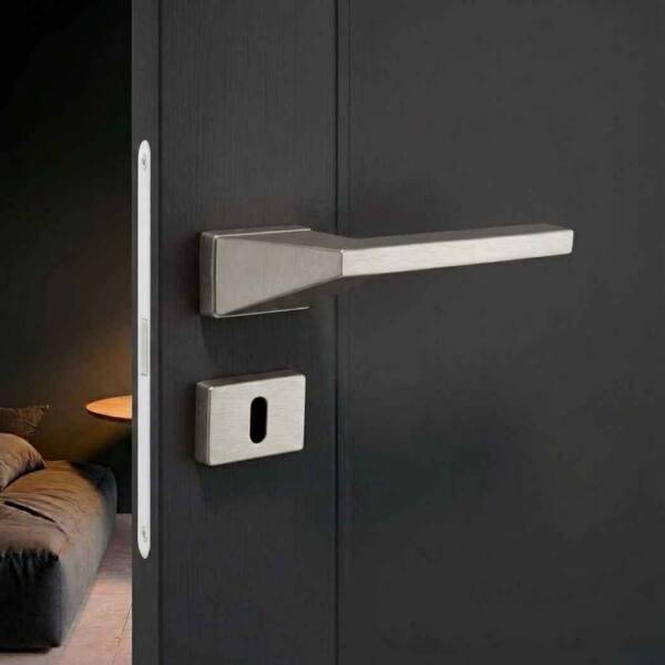 System Zyra Kapı Kolu Fırçalı Saten Renk (HA277RO15 ELX2) - 1