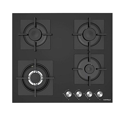 Hafele Capella Gazlı Ocak 60cm 3G1W Siyah Cam (533.09.881) - Hafele