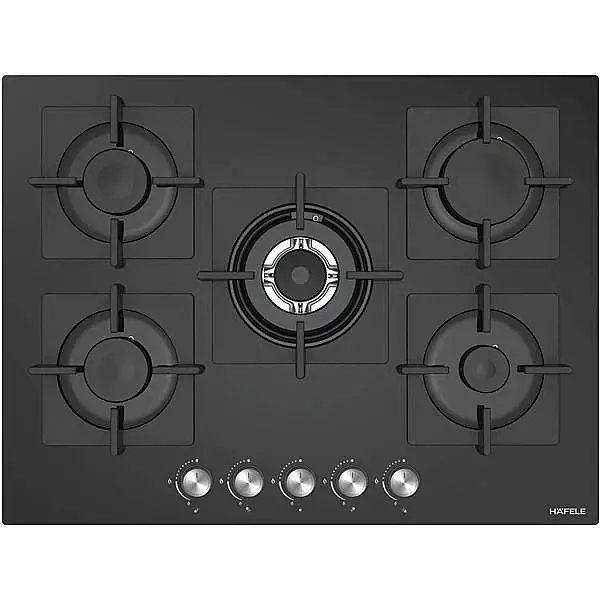 Hafele Capella Gazlı Ocak 70cm 4G1W Siyah Cam (533.09.854) - 1