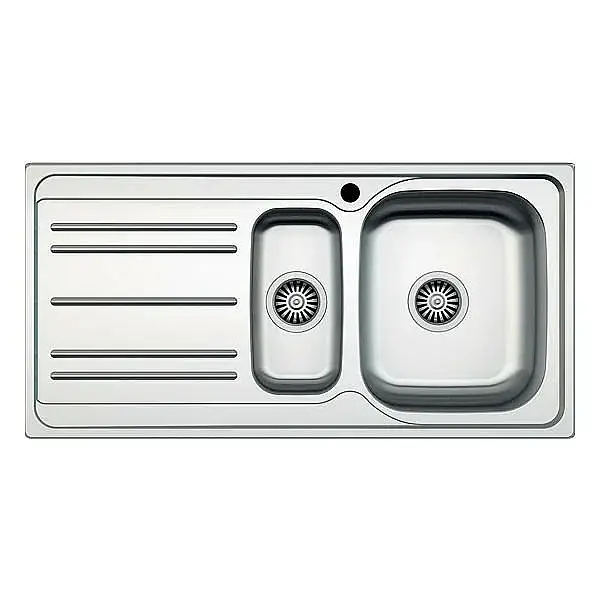 Hafele Capua06 Eviye Tezgah Üstü 1000x500mm Dekorlu Sol Damlalık (570.90.732) - 1